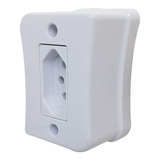 Kit 5 Tomada Simples Externa De Sobrepor 20a 2p t Modular Cor Branco