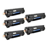 Kit 5 Toner Compatível 279a 79a Cf279a M12a M26a M12w M26nw Tinta Preto