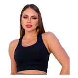 Kit 5 Top Feminino Alta Sustentação Academia Fitness Treino