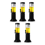 Kit 5 Torre De Chopp 1 5 Litros Torneira Alavanca Chopeira
