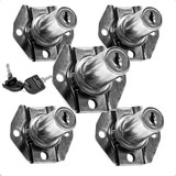 Kit 5 Tranca Gaveta Fechadura Chave Moveis Escritorio 22mm