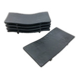 Kit 5 Travessas Japonesa Oriental Melamina Retangular Onda Cor Preto