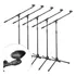 Kit 5 Tripé Pedestal Para Microfone Igreja Coral   Cachimbos