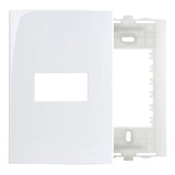 Kit 5 Un Placa 4x2 1 Posto Com Suporte Margirius Sleek