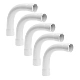 Kit 5 Uni Curva 90 Com Bolsa Pvc Conduite 3 4 Pol Branco