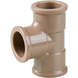 Kit 5 Unidades Tee Soldável Marrom 32mm 1 Polegada