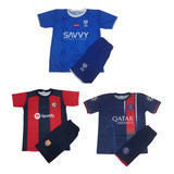 Kit 5 Uniforme Infantil Futebol Camisa E Short Atacado Esc