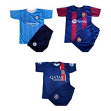 Kit 5 Uniforme Infantil Futebol Camisa E Short Atacado Esc