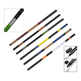 Kit 5 Varas Telescópica De Mão Tilápia Fibra Vidro 3 Metros
