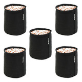 Kit 5 Vaso 11 Litro Prime Cultivo Em Feltro Ant stres