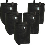 Kit 5 Vasos De Planta Feltro 20 Litros Com Alças