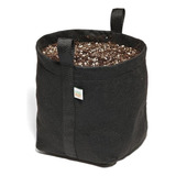 Kit 5 Vasos Flores Plantas Feltro Alças 11l Moderno Preto Nenhum