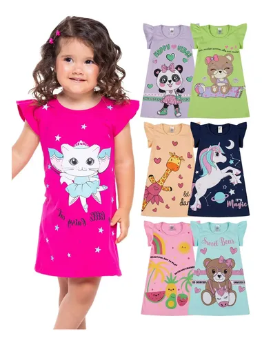 Kit 5 Vestidos Bebe