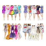 Kit 5 Vestidos Roupas Luxo P Boneca Alta Qualidade Infantil
