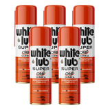 Kit 5 White Lub Super Óleo Desengripante Spray Wd 300ml