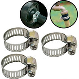 Kit 50 Abraçadeira Inox Metal Para Mangueira De Gas E Jardim