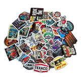 Kit 50 Adesivos Retrô Carros Antigos Fusca Pin up Hot Rod