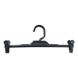 Kit 50 Cabides Com Presilhas Preto Para Lojas Plástico Prend
