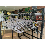 Kit 50 Cabides Loja Closet Acrílico Tradicional 40cm Slim