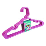 Kit 50 Cabides Rosa Infantil Plástico