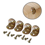 Kit 50 Cantoneira L Para Reforço De Moveis C 100 Parafusos