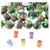 Kit 50 Capsula Minecraft Surpresa 1pol Dentista Infantil