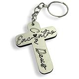 Kit 50 Chaveiros Cruz Crucifixo Lembrancinha Deus Jesus MDF