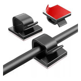 Kit 50 Clips Organizador Fixador Adesivo De Cabo Fio Fios