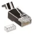 Kit 50 Conectores Blindado Rj45 Cat6a Cat7 Com Guia 10 Gbs