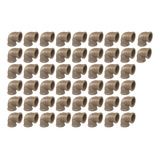 Kit 50 Cotovelo Joelho 3 4 Fortlev 90 Soldável 25mm Marrom