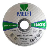 Kit 50 Disco Corte Fino Inox 115mm Melfi 4 1 2 X 1 0 Mm