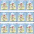 Kit 50 Figurinhas Do Álbum Bluey  10 Envelopes 