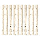 Kit 50 Flautas Doce Soprano Germânica Em C Yrs 23 Yamaha Cor Creme