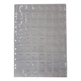 Kit 50 Folhas Moedas 63 Bolsos Pvc 32x24cm Pro