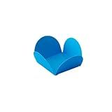Kit 50 Forminhas 4 Pétalas Cores Lisas P Doces Festas Azul Escuro N 6 