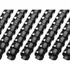 Kit 50 Garras Plásticas Para Encadernação 125 Folhas Cor Preto