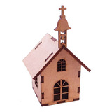 Kit 50 Igreja Igrejinha Miniatura Mdf Arte Religioso Capela