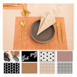 Kit 50 Jogo Americano De Papel Elegante Mesa Jantar Sala