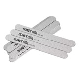 Kit 50 Lixas Reta Para Unha Gel Acrilico 100/180 Honey Girls