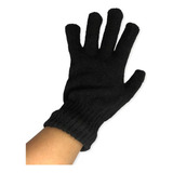 Kit 50 Luva De Lã Frio Unissex Adulto Preta Atacado