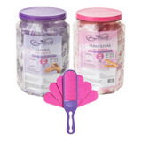 Kit 50 Luvas 50 Sapatilhas Pedicure Com Creme E Lixa Pé