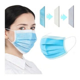 Kit 50 Máscara Descartável Tripla Proteção Facial Meltblown