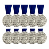 Kit 50 Medalhas De Honra Ao Mérito Ouro Prata Bronze Pequena