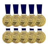 Kit 50 Medalhas De Honra Ao Mérito Ouro Prata Bronze Pequena