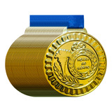 Kit 50 Medalhas Grande 5 5cm Honra Ao Mérito De Metal Prêmio