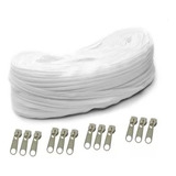 Kit 50 Metros Ziper N 5 E 60 Unidades De Cursor N 5
