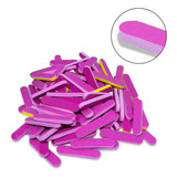 Kit 50 Mini Lixas Unhas Manicure Gramatura 100 Descartável