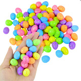 Kit 50 Mini Ovos De Páscoa Decorativos Com Glitter Ovinhos