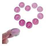 Kit 50 Mini Vela Parafina Suporte Rechaud Tea Light Decorar