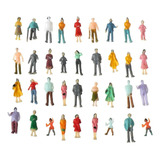 Kit 50 Miniaturas Pessoas Humanos Escala Ho 1 75 Maquete
